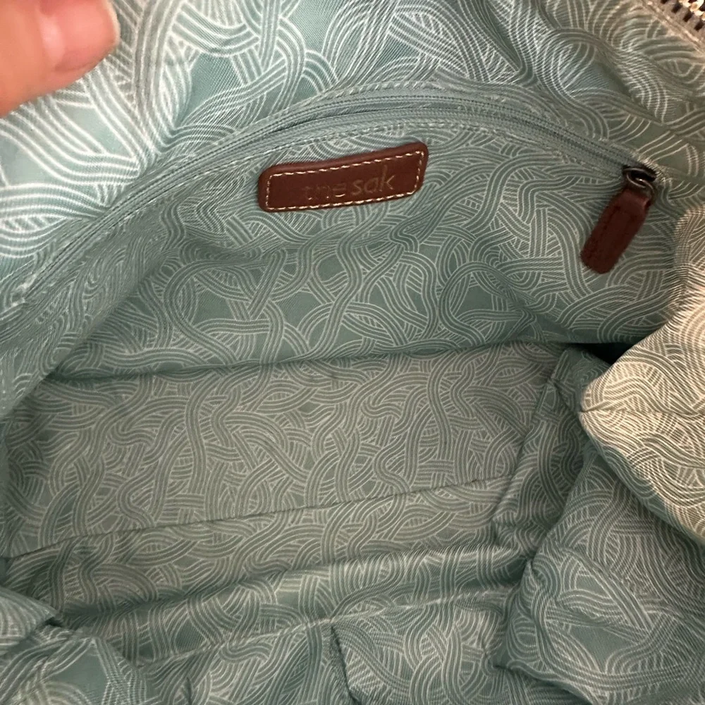 The SAK light blue leather purse - Picture 5 of 5